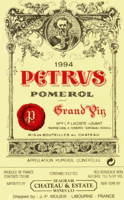 Chateau Petrus Label 